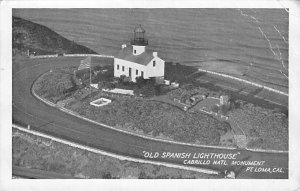 Old Spanish Lighthouse Cabrillo NATL Monument PT Point Loma, California USA V...