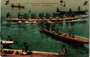 CPA AK Senegal Fortier 59. Afrique Occidentale-Dakar-Piroguiers (235233)