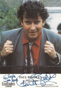 Paul Bradley as Nigel Bates BBC Eastenders Hand Signed Cast Card Photo