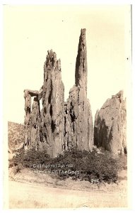 RPPC Postcard Colorado Cathedral Spires Garden of the Gods by Dye