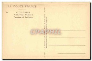 Postcard Old Nice Panorama pris du Chateau
