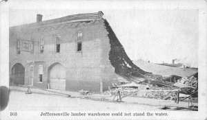 Jeffersonville Indiana Jeffersonville Lumber 1914 Flood Disaster PC AA68479