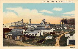 Lead & Zinc Mills Mining Miami Oklahoma 1930s postcard