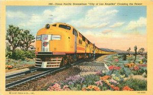 Mojave Desert California Streamliner Railroad Union Teich Postcard 21-981
