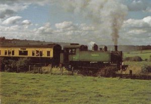 Kent Sussex Cranbrook Road Crossing Bank Holiday 1974 Train Railway Postcard