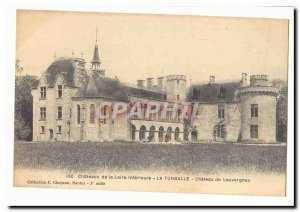 Old Postcard the lower Loire Chateaux La Turballe Chateau Lauvergnac