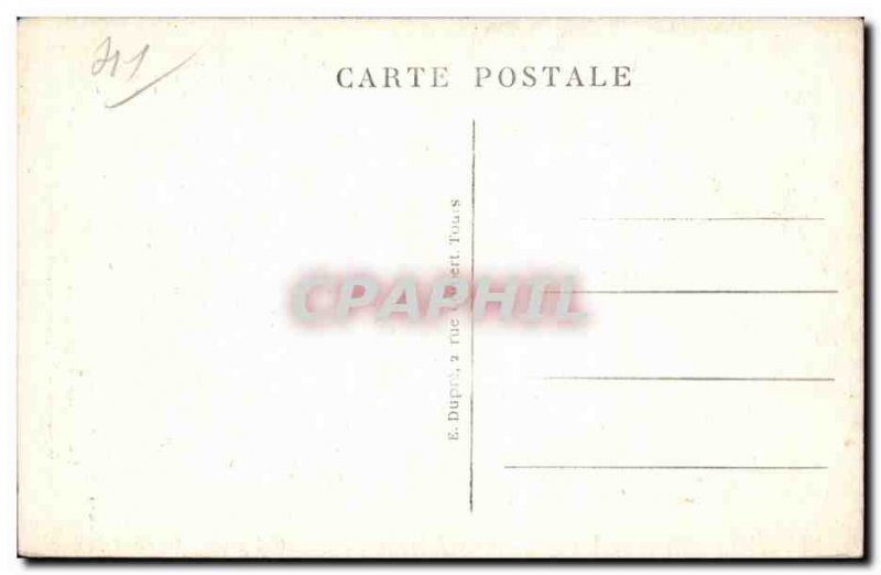 Old Postcard Blois The castle wing Louis XII has the Fireplace & # 39ecusson ...