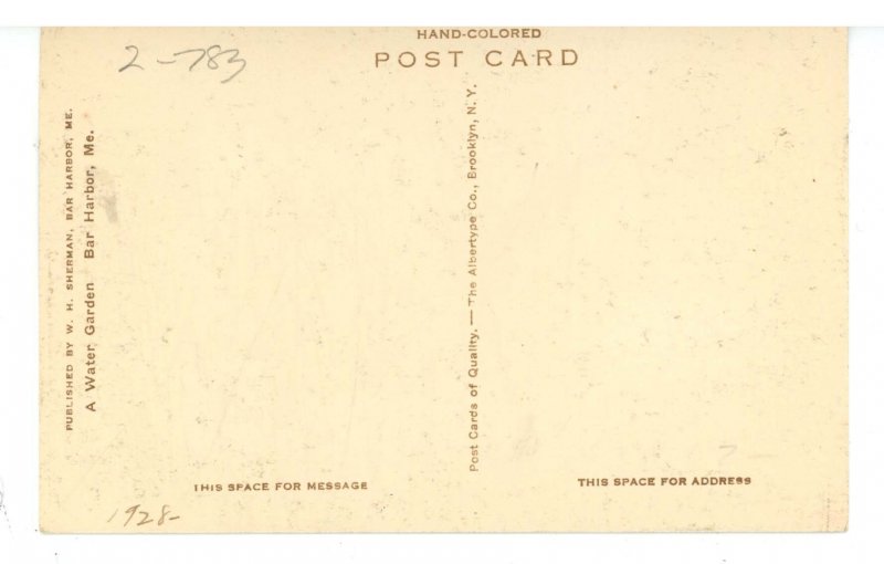 ME - Bar Harbor. A Water Garden