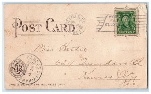 1904 Transportation Building Samuel Cupples Envelope Official Souvenir Postcard 