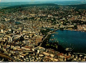 Switzerland Zurich Aerial View 1973