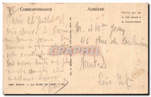 Old Postcard The Paris Gare De L & # 39Est