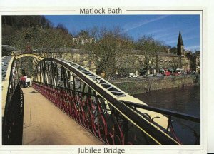 Derbyshire Postcard - Jubilee Bridge - Matlock Bath - Ref 10252A