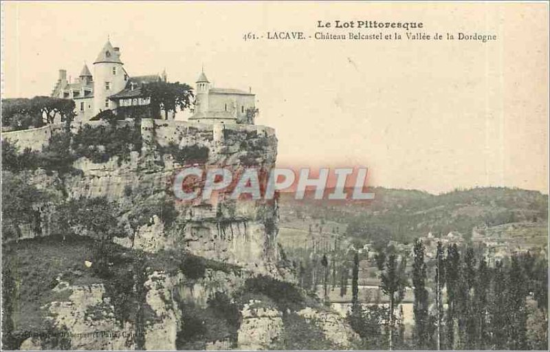 Old Postcard Lot Picturesque Lacave Chateau Belcastel and the Valley of the D...