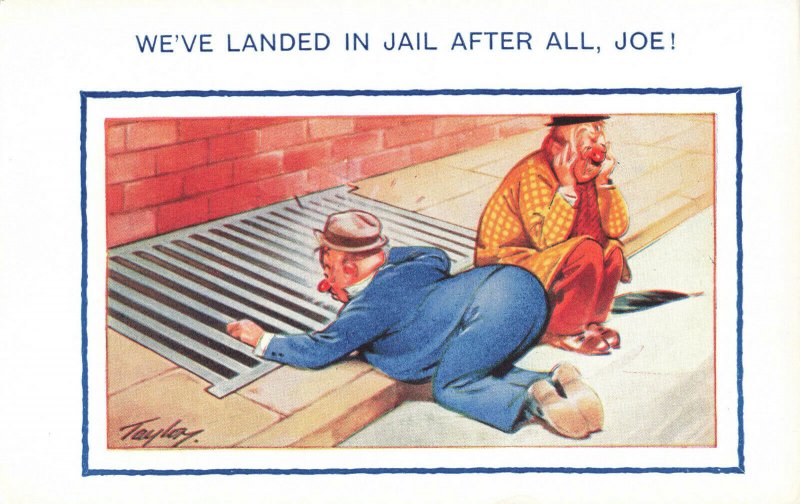 Postcard We've Landed In Jail After All Joe