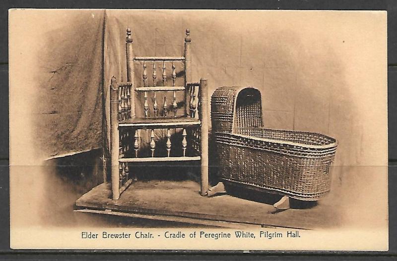 Massachusetts, Plymouth - Brewster Chair - Cradle Peregine White - [MA-417]
