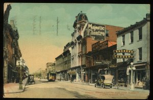 Dundas Street Looking East, London, Ontario, Canada. Tuck ser. 1013. 1913 cancel