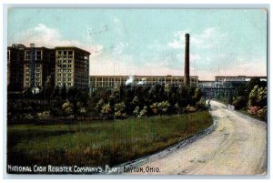 1908 National Cash Register Company's Plant Dayton Ohio Oh RPO Postcard