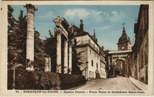 CPA Besancon Square Castan ,Porte Noire,Cathedrale St Jean FRANCE (1098476)