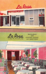 Annapolis Maryland La Rosa Restaurant & Lounge Multi-View Linen PC U3401