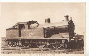 Railway Postcard - Train - 0.6.4. Tank Engine No. A.129 - Southern  - Ref 1481A