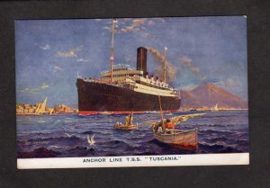 Steamer Steamship Steam Ship Anchor Line TSS Tuscania Postcard