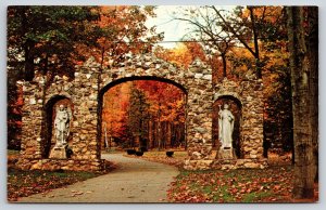 Litchfield Connecticut~Arch Of St Michael & Louis De Montfort~Vintage Postcard