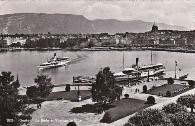 Switzerland Geneve La Rade et Vue sur la Ville Photo