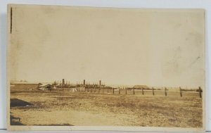 RPPC Scene on Farm Plant Mill Yars Smoke Stacks c1910 Postcard Q8