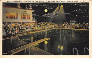 Bathing At Night In The Hotel Flanders New Pool Ocean City NJ 