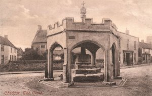 Vintage Postcard 1910's Cheddar The Cross Somerset England UK