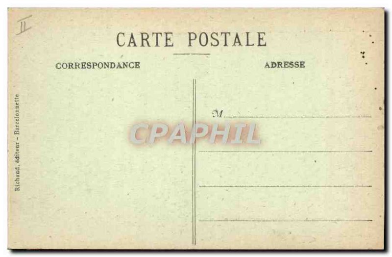 Old Postcard Frontiere d & # 39Italie Lac Madeleine Refuge and the Internatio...