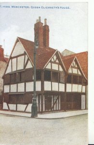 Worcestershire Postcard - Queen Elizabeth's House - Worcester - Ref TZ554