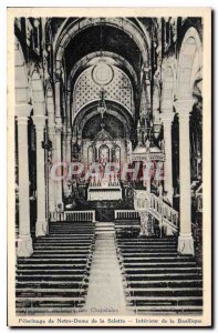 Postcard Old Pilgrimage of Our Lady of La Salette inside the Basilica