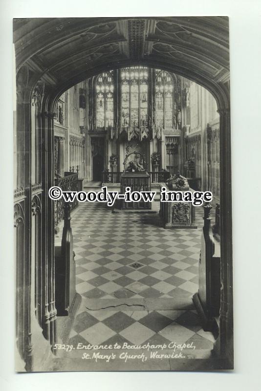 cu1907 - Beauchamp Chapel, St.Mary's Church, in Warwick - Postcard