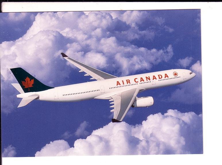 A330 Airplane, Air Canada, Star Alliance, 5 X 7 inch Postcard