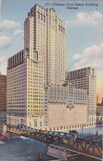 Illinois Chicago Civic Opera Building 1942