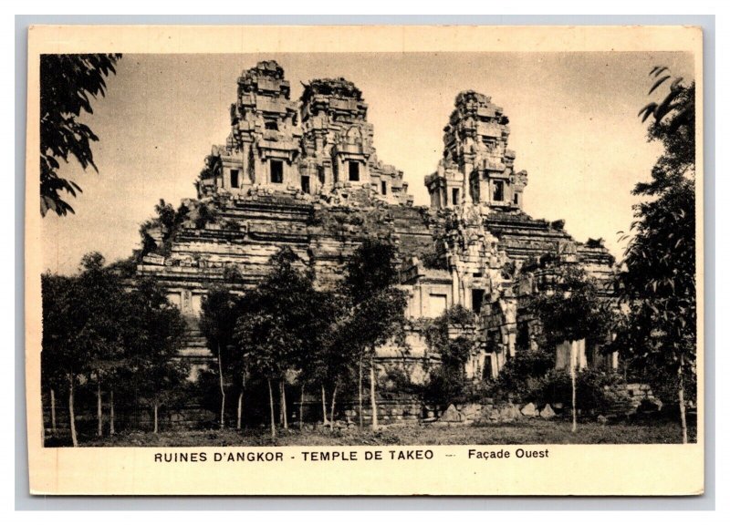 Angkor Wat Ancient Ruins Cambodia Asia UNP DB Postcard Y17