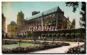 Old Postcard Bourges La Cathedrale