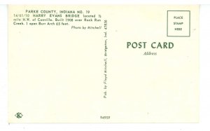 IN - Parke County. Harry Evans Covered Bridge