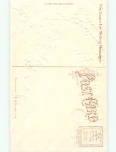 Divided-Back CHRISTMAS BIRDS SCENE Pretty Postcard W8525