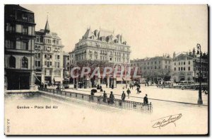 Old Postcard Geneve Place Bel Air