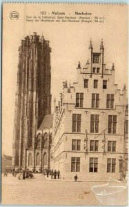 M-31446 Tower of Saint-Rombaut Cathedral Mechelen Belgium