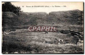 Postcard Ancient Ruins Champlieu The theater