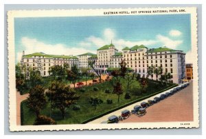 Vintage 1930's Advertising Postcard Eastman Hotel Hot Springs National Park AR