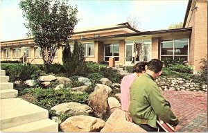 Rockford College Classroom Building Illinois Chrome Postcard
