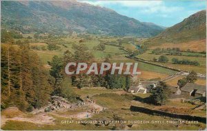 Modern Postcard Great Langdale Valley from Dungeon Ghyll English Lakes