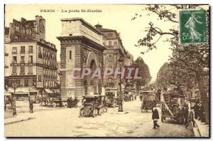 Old Postcard Paris Porte St Martin