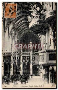 Old Postcard Albi The Cathedral Sainte Cecile The nave