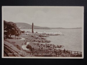 Scotland: LARGS Bowen Craig Walk & Battle of LArgs Monument c1932 Old Postcard