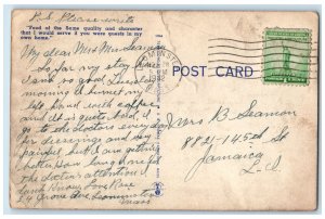 1942 Buttercup Hill Tea Room Lunenburg Massachusetts MA Vintage Posted Postcard 